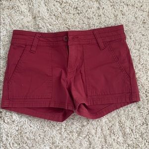 Prana red shorts